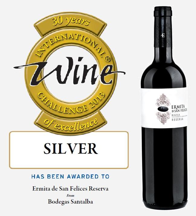Medalla de plata en International Wine Challenge 2013  Bodegas Santalba